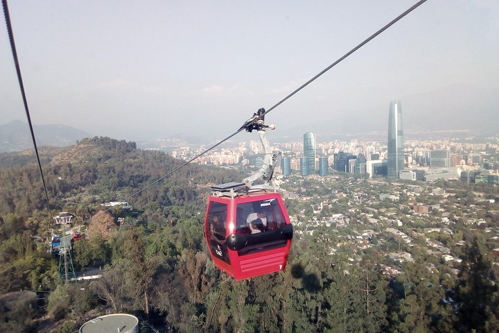 Santiago City Tour with Teleférico + Funicular + Lunch Mercado Central